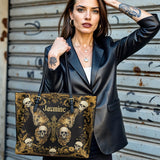 Gothistar The Monarch Of The Damned Leather Tote Bag