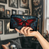 Gothistar Crimson Eclipse Leather Wallet Purse