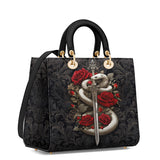 Gothistar Viper Rose Lady Leather Bag