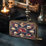 Gothistar Midnight Heirloom Leather Wallet Purse