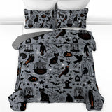 Gothistar All Season Quilt 3-Piece Set Spooky Shadow