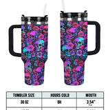 Gothistar Cyber Goth Roses Tumbler