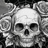 Gothistar All Season Quilt 3-Piece Set Skullveil Roses