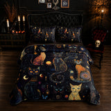 Gothistar All Season Quilt 3-Piece Set Celestial Catspell