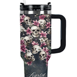 Gothistar Petals And Remains Personalized Tumbler
