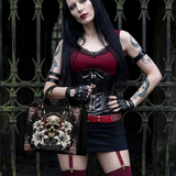 Gothistar The Vowed Skull Leather Bag