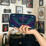 Gothistar Nightshade Moth Leather Wallet Purse