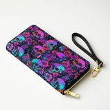 Gothistar Cyber Goth Roses Leather Wallet Purse