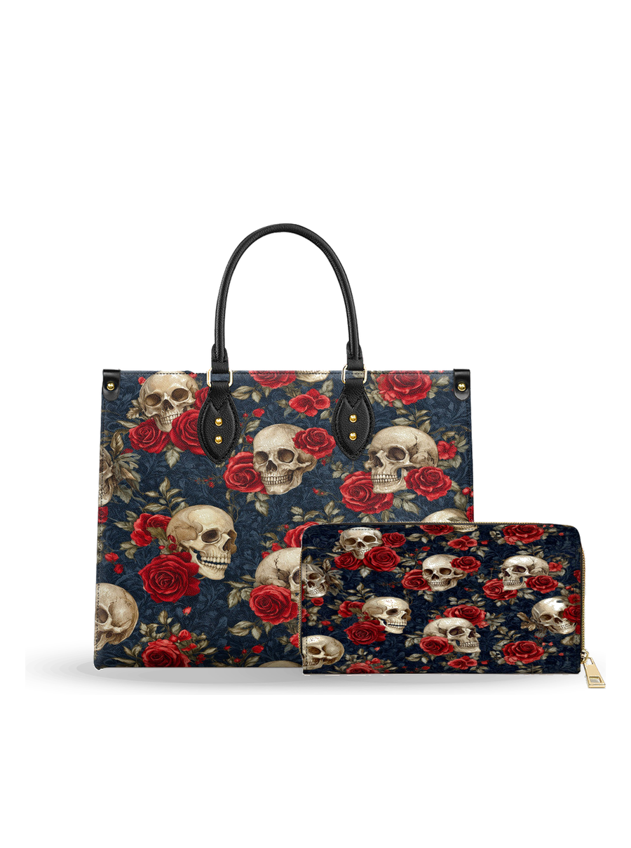 The Bonebloom Curse leather bag and wallet bundle