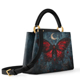 Gothistar Crimson Eclipse Leather Satchel Bag