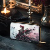 Gothistar Veil Of Grace Personalized Leather Wallet Purse