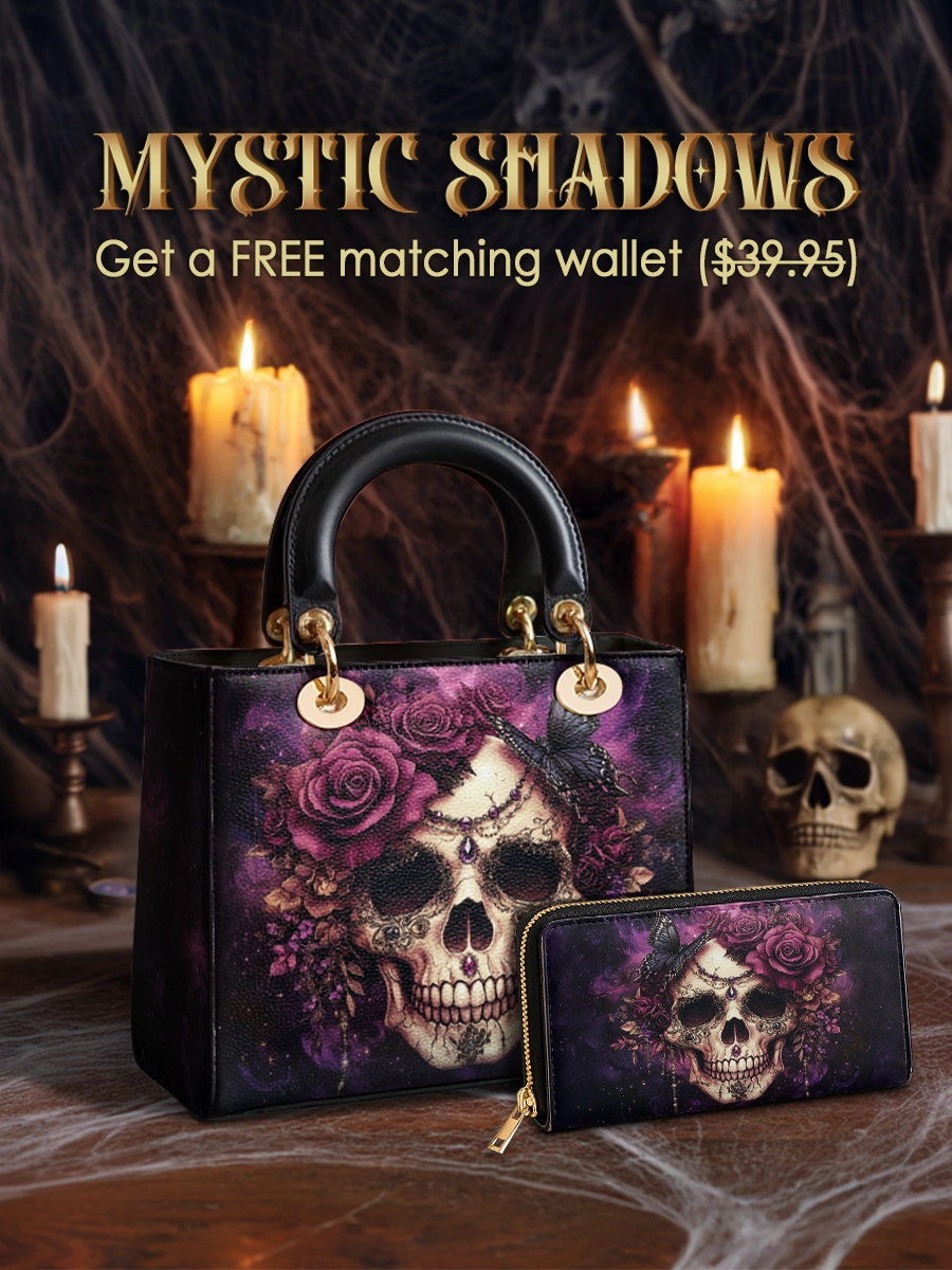 Gothistar Midnight Bloom Lady Leather Bag
