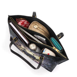Gothistar Gothic Caged Bloom Leather Tote Bag