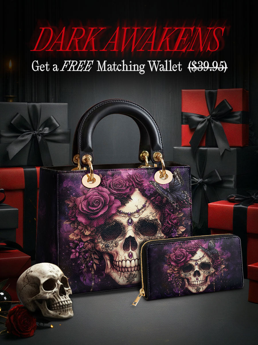 Gothistar Midnight Bloom Lady Leather Bag