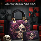 Gothistar Midnight Bloom Lady Leather Bag