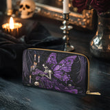 Gothistar Mourning Wings Leather Wallet Purse