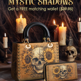 Gothistar Eternal Skull Lady Leather Bag