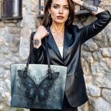 Gothistar Wings of Solace Leather Tote Bag