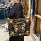 Gothistar The Monarch Of The Damned Leather Tote Bag