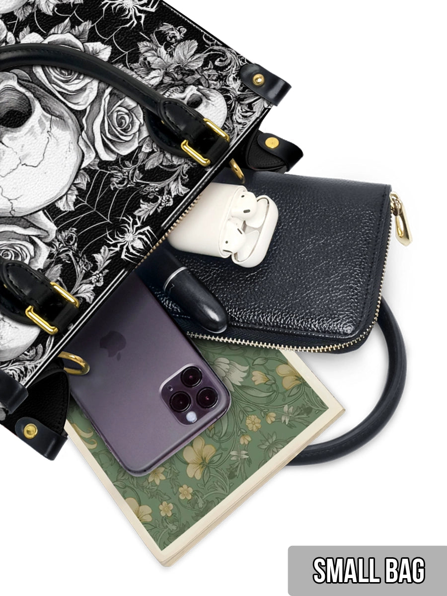 Gothistar Gothic Skullveil Roses Leather Bag