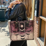 Gothistar Ethereal Nightfall Leather Tote Bag