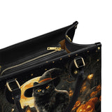 Gothistar Spooky Cat Leather Bag