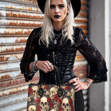 Gothistar Rosarium Of The Dead Leather Bag
