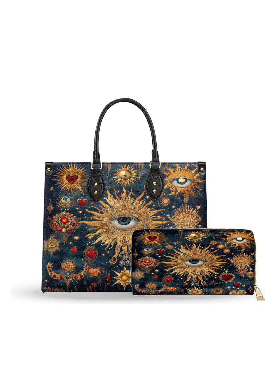 Heart Of The Oracle leather bag and wallet bundle