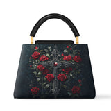 Gothistar Shadowed Grace Leather Satchel Bag