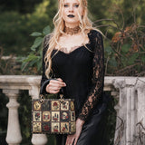 Gothistar Victorian Skull Lady Leather Bag