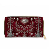 Gothistar Pentacle Bloom Leather Wallet Purse
