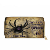 Gothistar The Silent Weave Personalized  Leather Wallet Purse