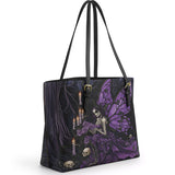 Gothistar Mourning Wings Leather Tote Bag