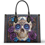Gothistar Obsidian Rose Crypt Leather Bag