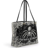 Gothistar Web Of The Unseen Leather Tote Bag