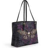 Gothistar Shadowmoth Leather Tote Bag