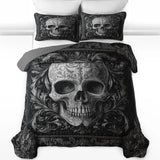 Gothistar All Season Quilt 3-Piece Set Mystic Shadows Skull