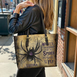 Gothistar The Silent Weave Personalized Leather Tote Bag