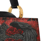 Gothistar Wings Of Fate Leather Satchel Bag