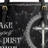 Gothistar Arise From Ash Leather Tote Bag