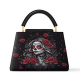 Gothistar La Rosa Oscura Leather Satchel Bag