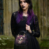 Gothistar Midnight Bloom Lady Leather Bag