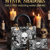Gothistar Gothic Skullveil Roses Lady Leather Bag