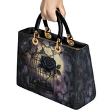 Gothistar Gothic Caged Bloom Lady Leather Bag