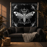 Gothistar Nocturne Flight Woven Tapestry Blanket