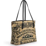 Gothistar The Summoner – Ouija Board Leather Tote Bag