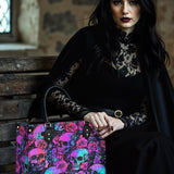 Gothistar Cyber Goth Roses Leather Bag