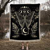 Gothistar Moonwing Enigma Woven Tapestry Blanket
