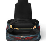 Gothistar Crimson Eclipse Leather Satchel Bag