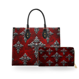 Crimson Sanctuary leather bag and wallet bundle